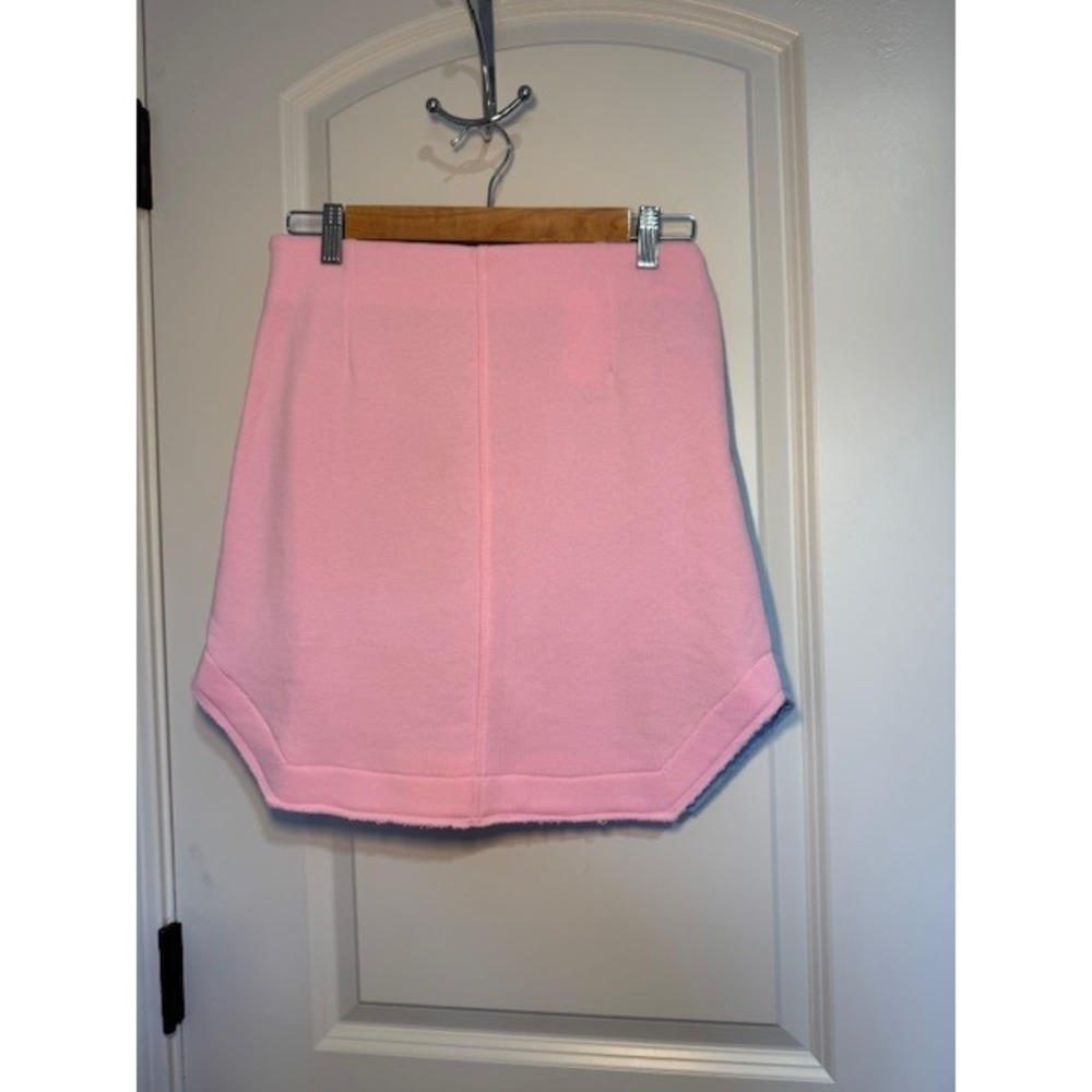 JIJIL - Pink Blue Colorblock A Line Mini Skirt Size 42